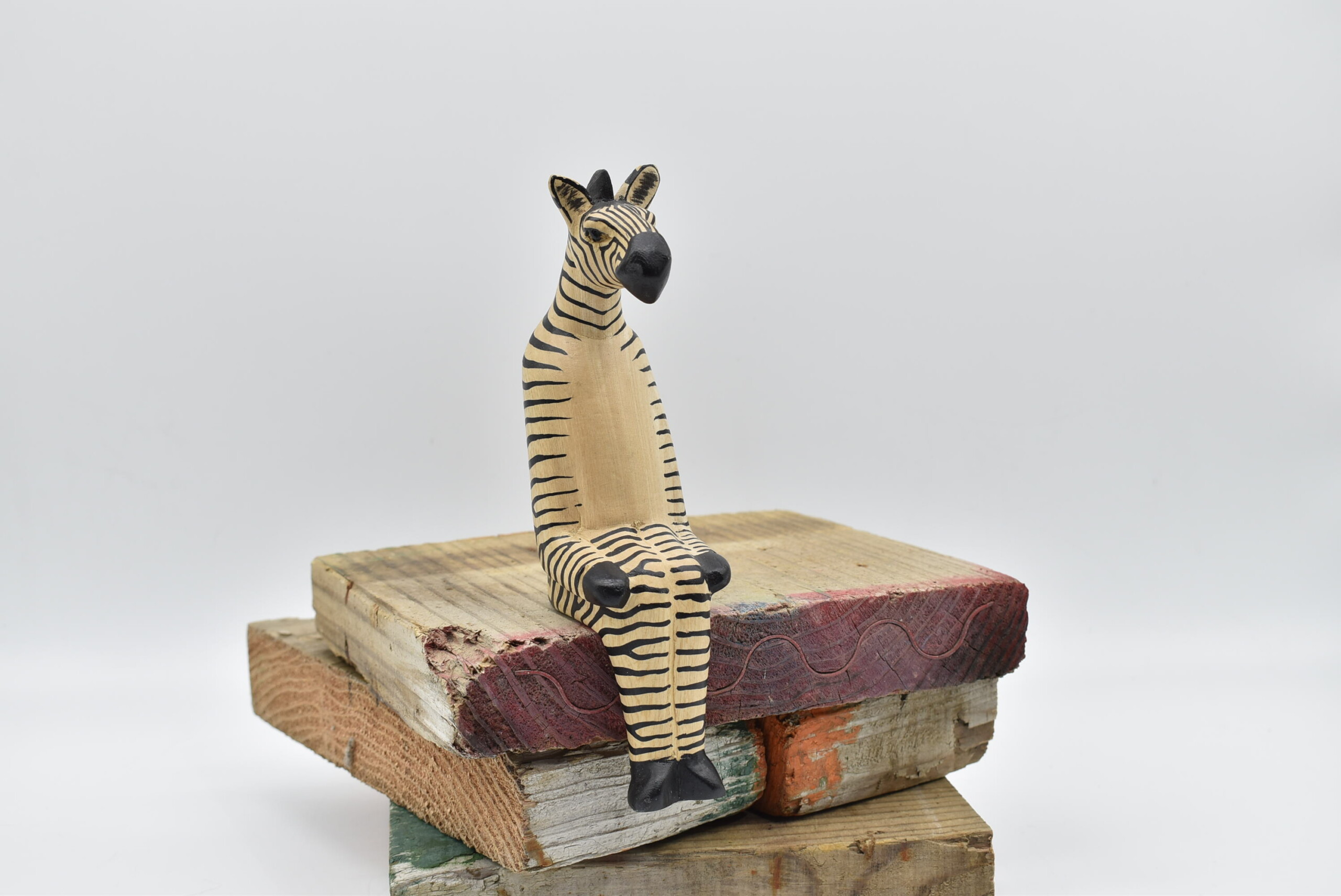 壁掛けお面 キリン 馬 動物 アニマル 木彫り ウッドクラフト アフリカ アジアン エスニック 全国総量無料で - レリーフ、アート